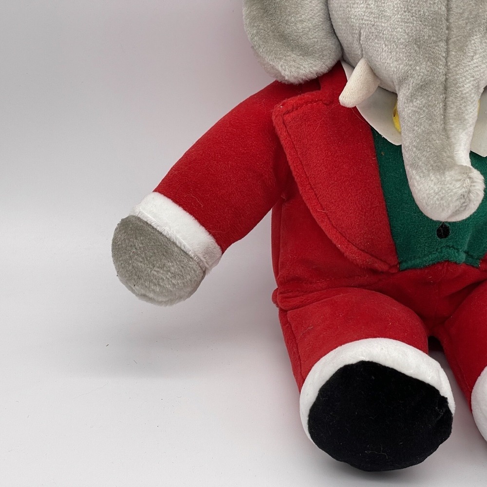 Babar the Elephant Gund Macys w/ Tag 1988 14.5" Plush Christmas - Picture 5 of 11